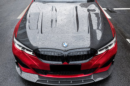 2019-2022 BMW 3 Series G20  G28 BKSS Style Carbon Fiber Front Lip - DarwinPRO Aerodynamics