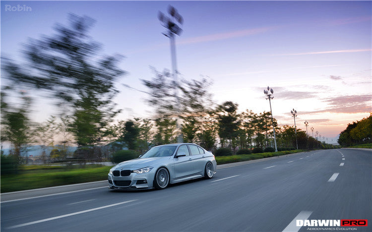 2013-2019 BMW 3 Series F35 M-Tech GV Style Carbon Fiber Side Skirts - DarwinPRO Aerodynamics