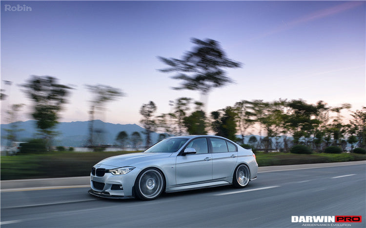 2013-2019 BMW 3 Series F35 M-Tech GV Style Carbon Fiber Side Skirts - DarwinPRO Aerodynamics