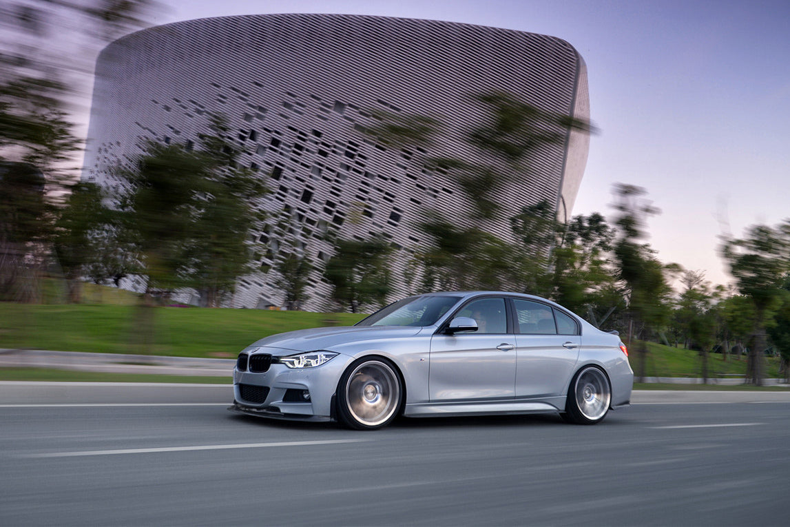 2013-2019 BMW 3 Series F35 M-Tech GV Style Carbon Fiber Side Skirts - DarwinPRO Aerodynamics