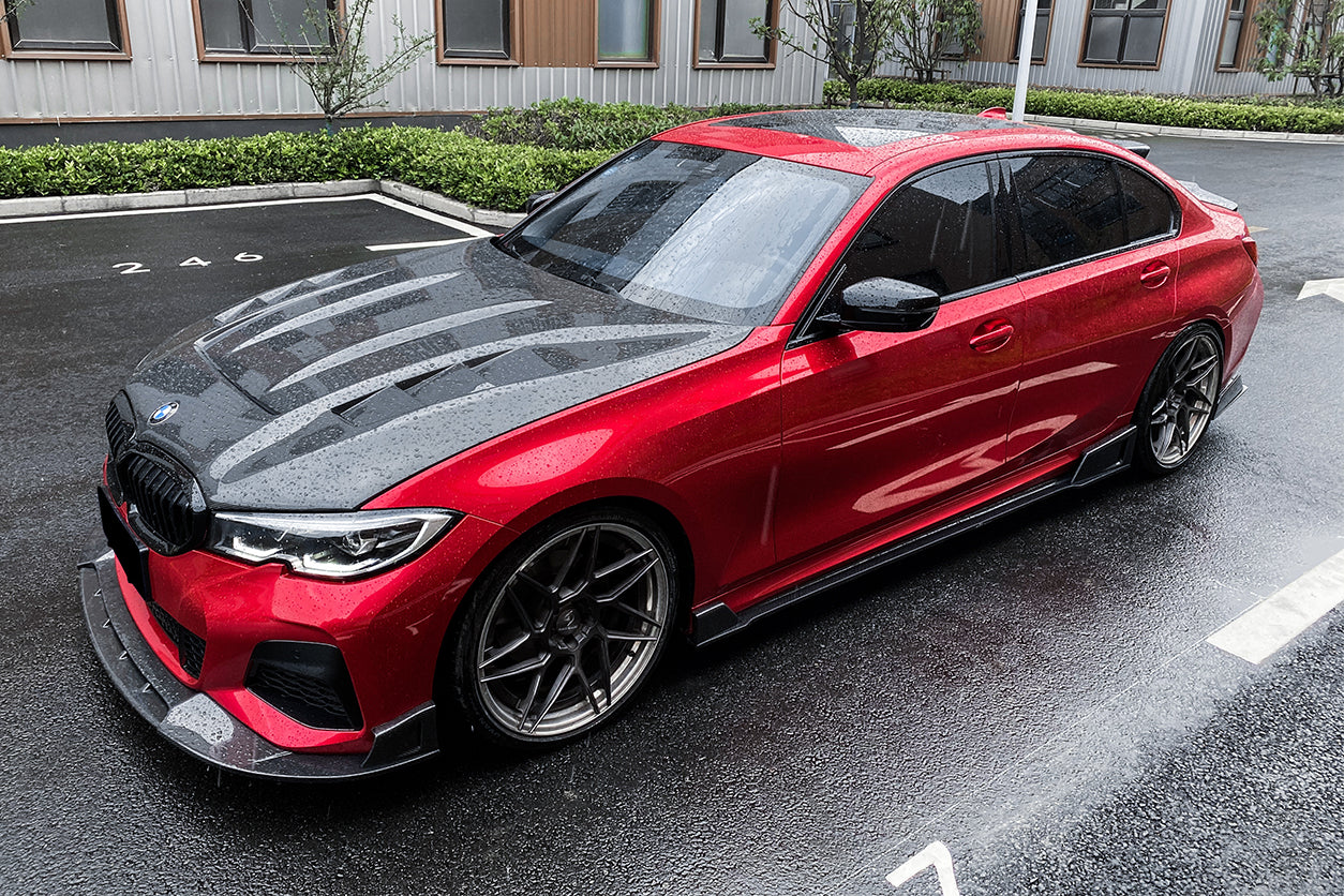2019-2022 BMW 3 Series G20 BKSS Style Carbon Fiber Side Skirts Under Board - DarwinPRO Aerodynamics