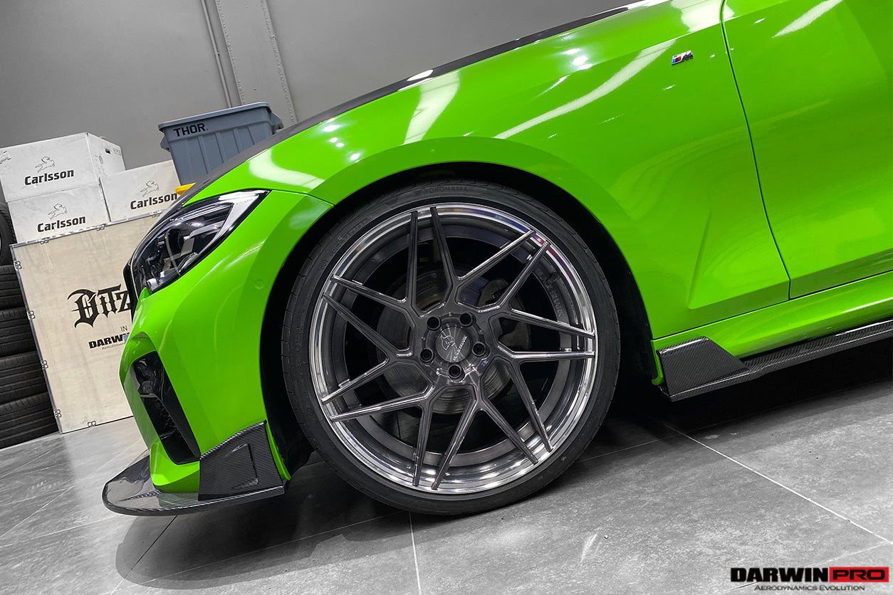 2019-2022 BMW 3 Series G20  G28 BKSS Style Carbon Fiber Front Lip - DarwinPRO Aerodynamics