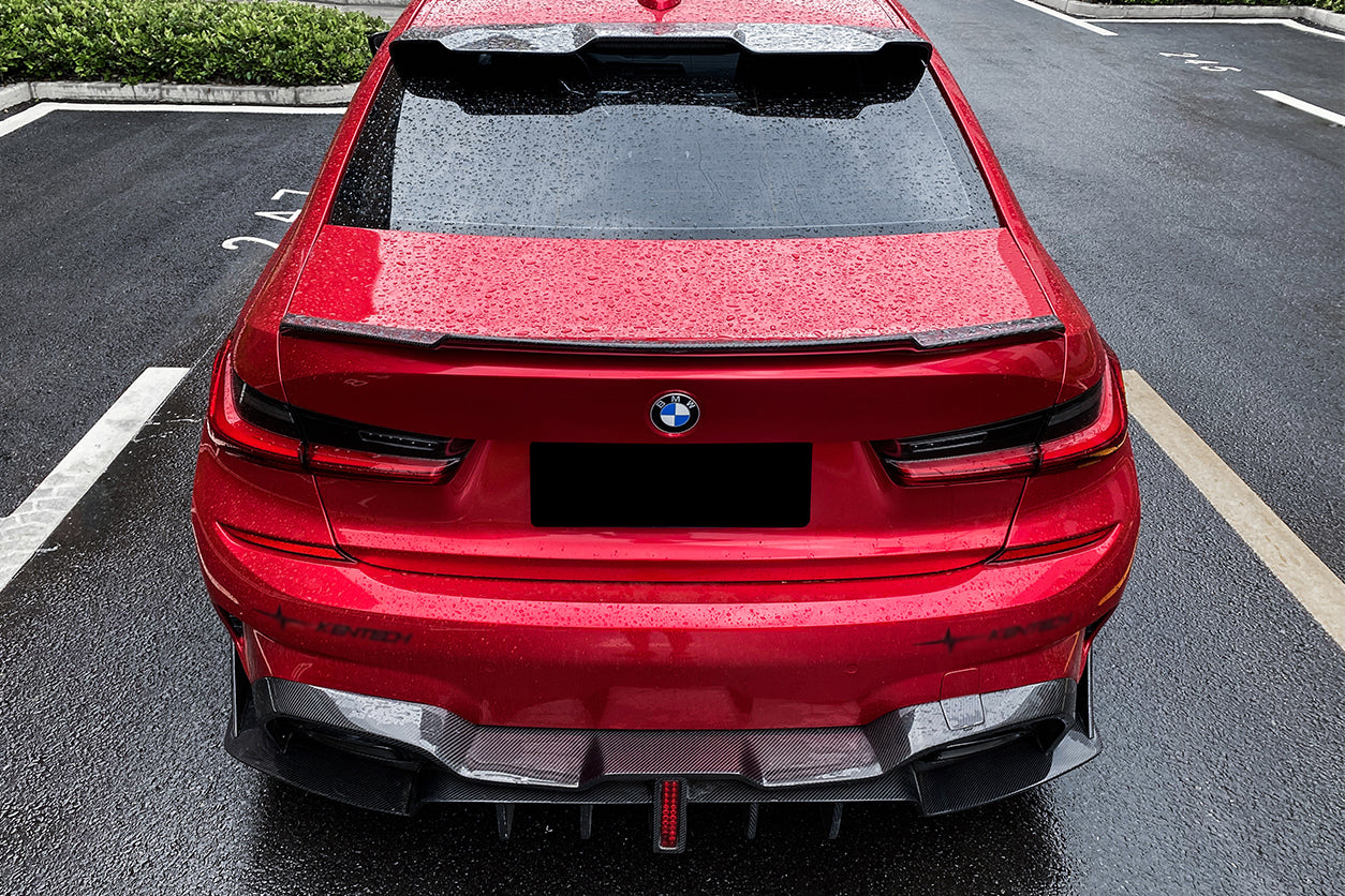 2019-2022 BMW 3 Series G20  G28 BKSS Style Carbon Fiber Rear Diffuser - DarwinPRO Aerodynamics