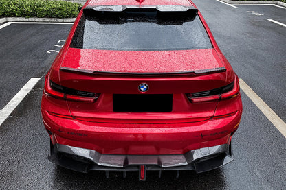 2019-2022 BMW 3 Series G20  G28 BKSS Style Carbon Fiber Rear Diffuser - DarwinPRO Aerodynamics