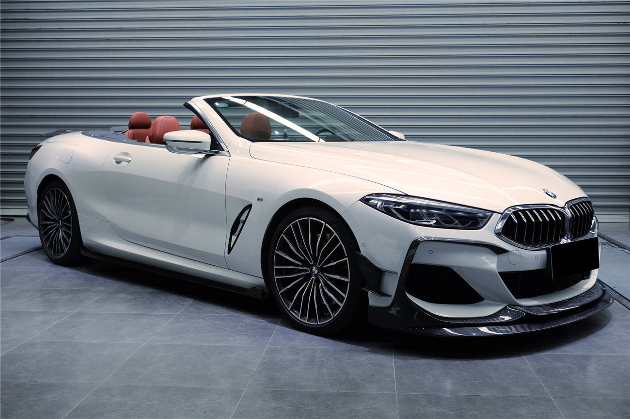 2018-2025 BMW 8 Series G14 Convertible  G15 Coupe  G16 4DR-Gran Coupe 840i M850i IMP Performance Carbon Fiber Front Bumper Canards
