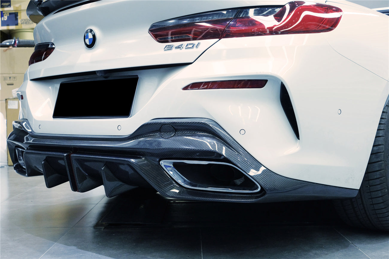 2018-2025 BMW 8 Series G14 Convertible  G15 Coupe  G16 4DR-Gran Coupe 840i  M850i IMP Performance Carbon Fiber Rear Diffuser