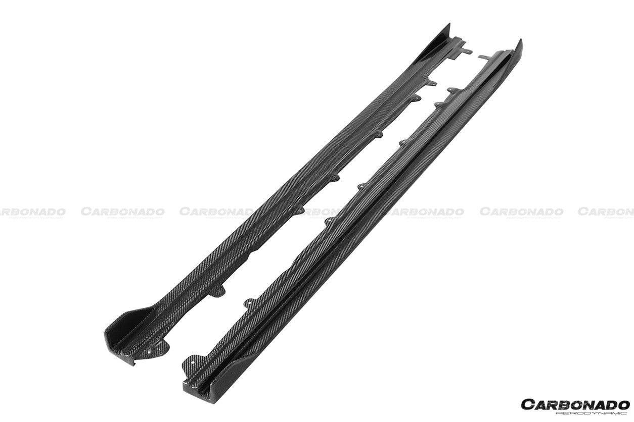 2019-2025 BMW 8 Series G14 G15 M8 F91 F92 Convertible And Coupe IMP Performance Carbon Fiber Side Skirts Extensions (Add On)