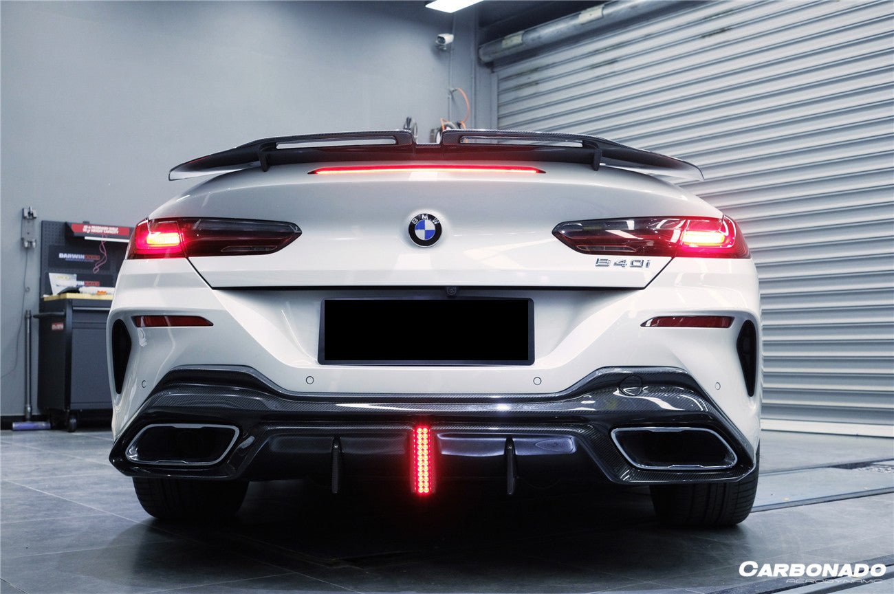 2018-2025 BMW 8 Series G14 Convertible  G15 Coupe  G16 4DR-Gran Coupe 840i  M850i IMP Performance Carbon Fiber Rear Diffuser