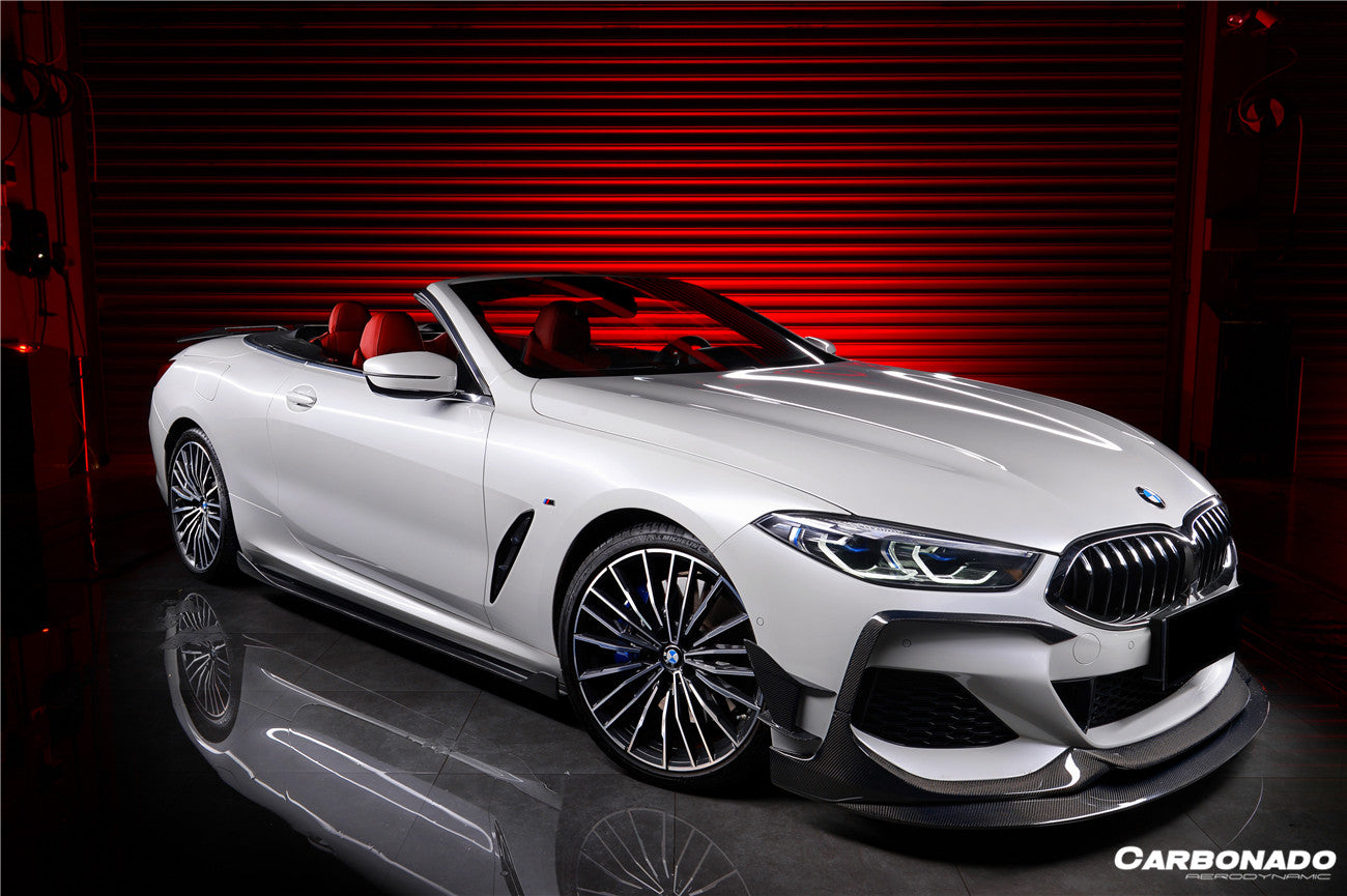 2019-2025 BMW 8 Series G14 G15 M8 F91 F92 Convertible And Coupe IMP Performance Carbon Fiber Side Skirts Extensions (Add On)