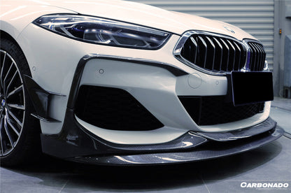 2018-2025 BMW 8 Series G14 Convertible  G15 Coupe  G16 4DR-Gran Coupe 840i M850i IMP Performance Carbon Fiber Front Bumper Canards