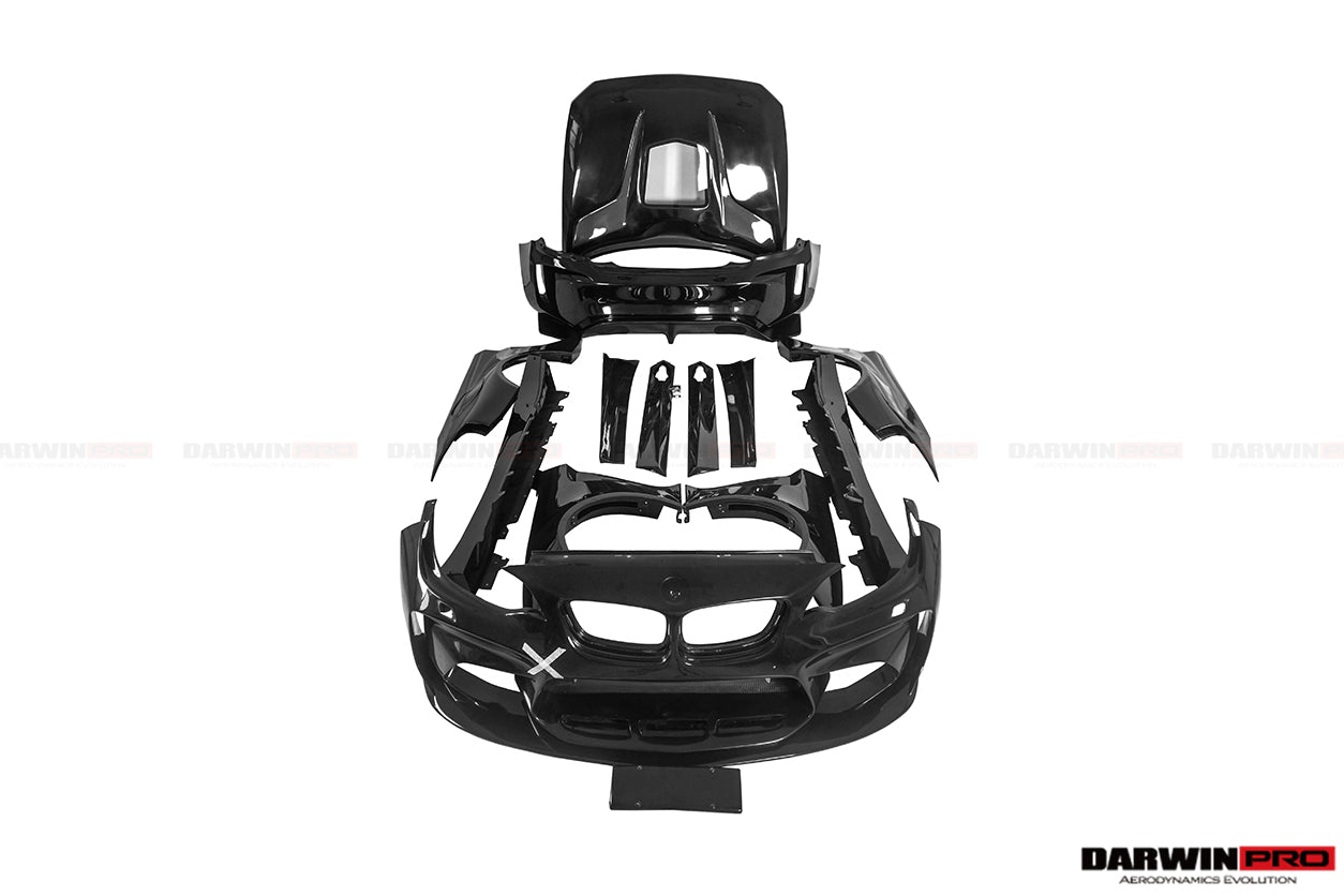 2014-2019 BMW 2 Series F22 VR Style Partial Carbon Fiber Wide Body Full Body Kit - DarwinPRO Aerodynamics
