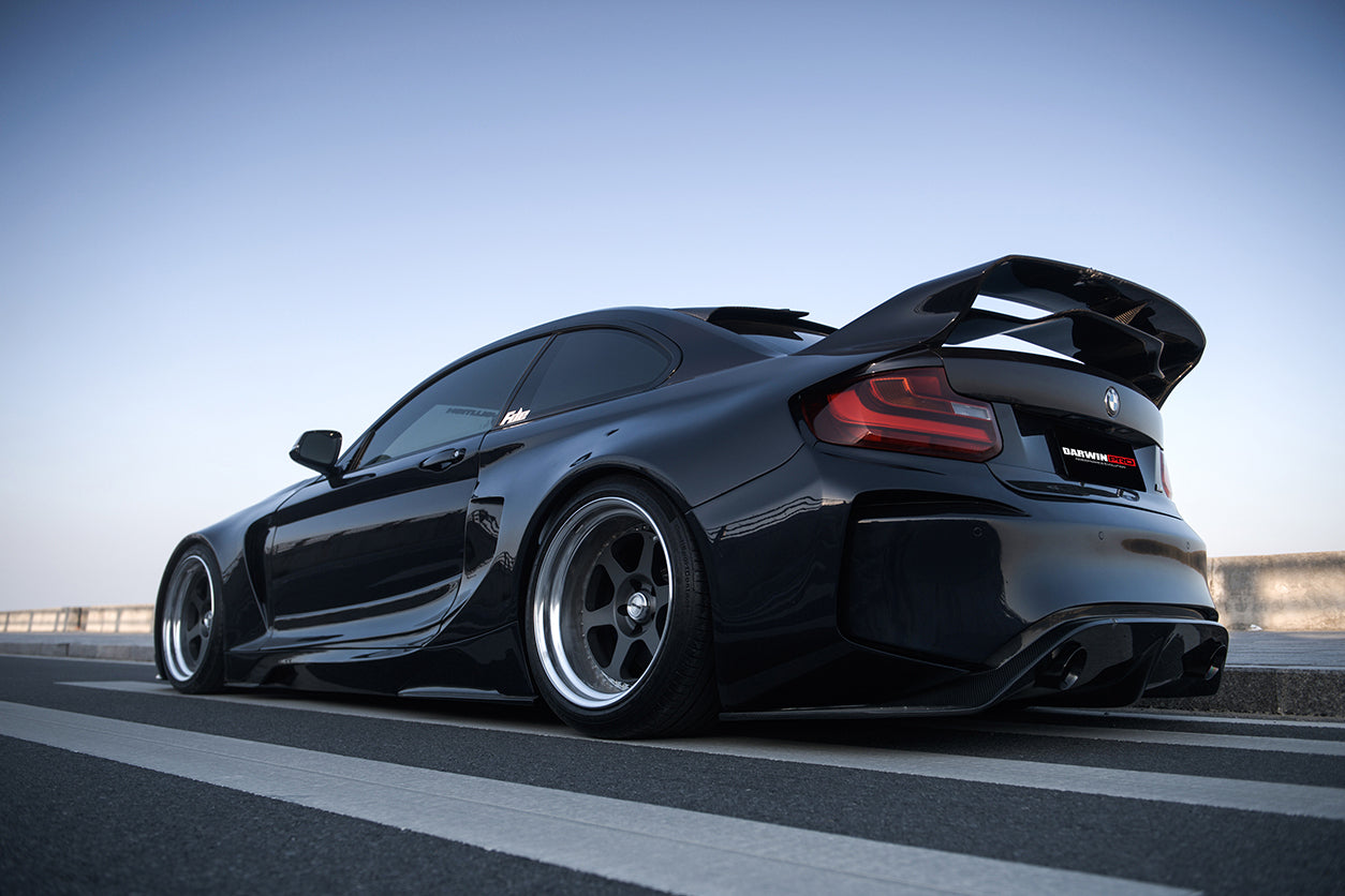 2014-2021 BMW 2 Series    M2 F22 F87 VR Style Trunk Spoiler - DarwinPRO Aerodynamics