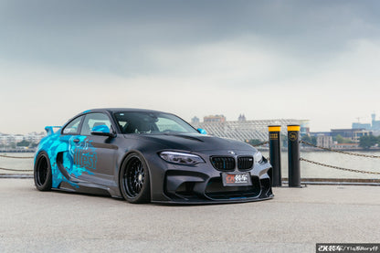 2016-2020 BMW M2 F87 VR Style Partial Carbon Fiber Wide Full Body kit - DarwinPRO Aerodynamics