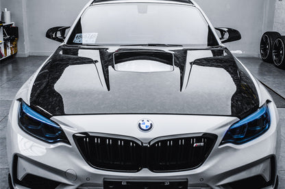 DarwinPRO 2014-2021 BMW M2    M2C 2-SERIES F22    F23    F87 IMP Performance Part Carbon Fiber Hood - DarwinPRO Aerodynamics