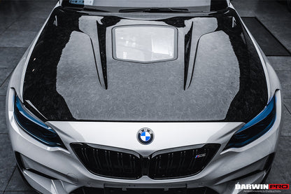 DarwinPRO 2014-2021 BMW M2    M2C 2-SERIES F22    F23    F87 IMP Performance Part Carbon Fiber Hood - DarwinPRO Aerodynamics