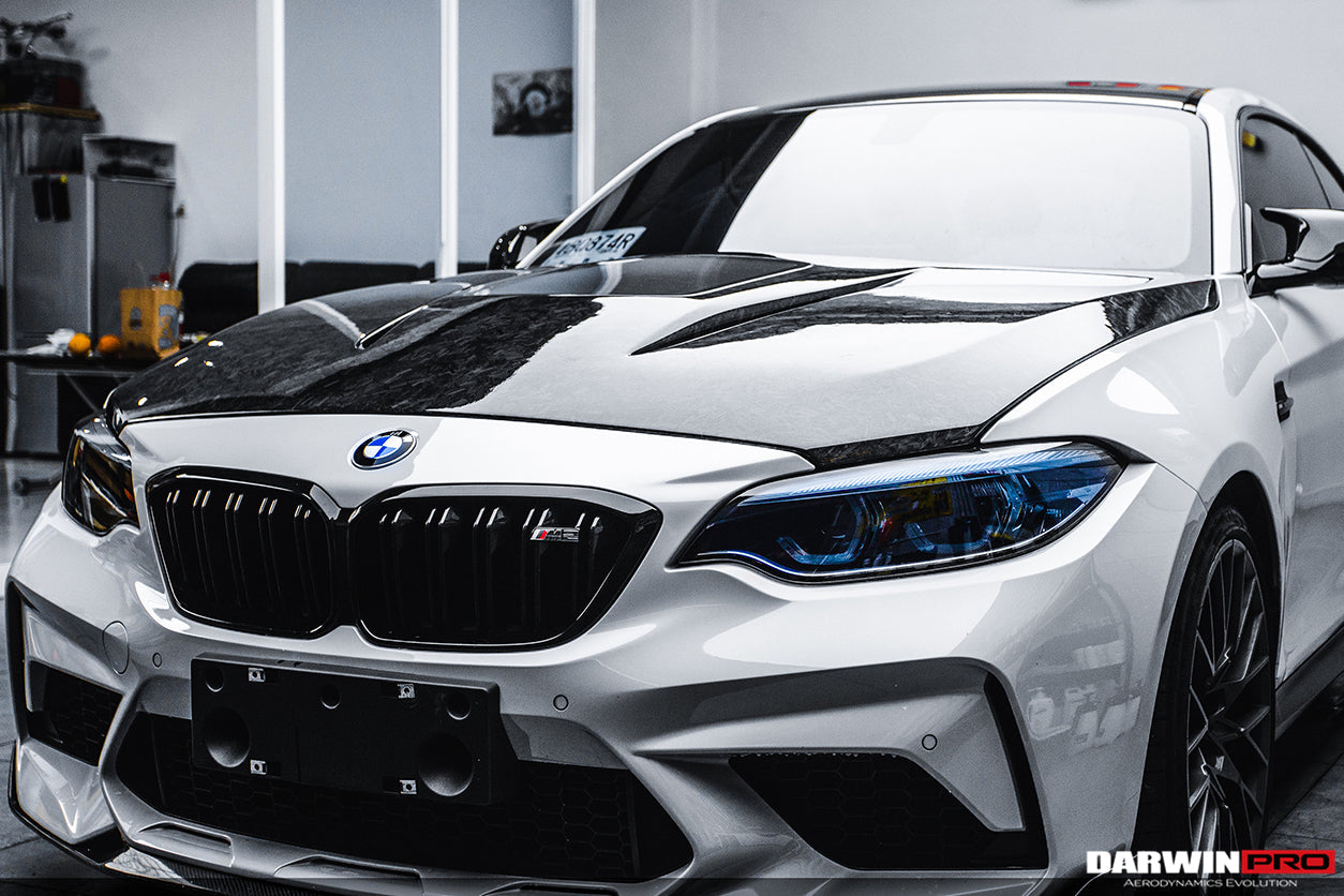 DarwinPRO 2014-2021 BMW M2    M2C 2-SERIES F22    F23    F87 IMP Performance Part Carbon Fiber Hood - DarwinPRO Aerodynamics