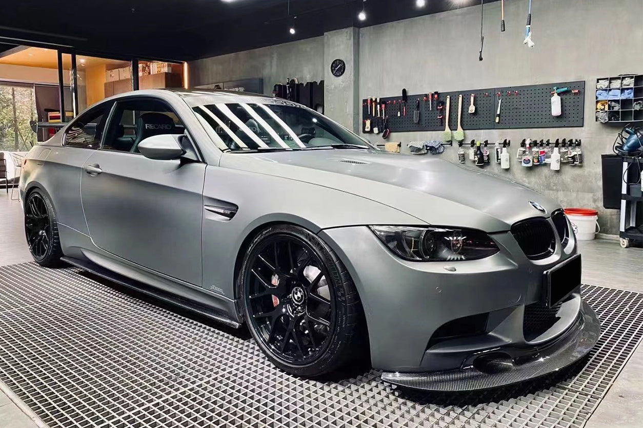 2008-2012 BMW M3 E90 E92 E93 GT4 Style Carbon Fiber Front Lip - DarwinPRO Aerodynamics