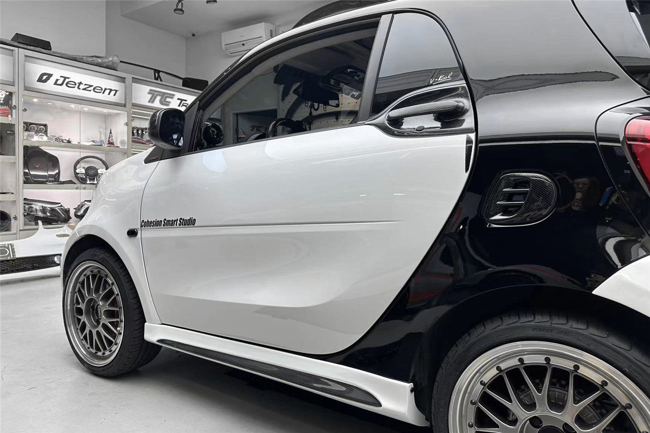 2016-2020 Smart Fortwo 453 BKSS Style Partial Carbon Fiber Side Skirts - DarwinPRO Aerodynamics