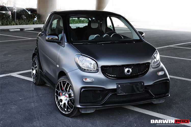 2016-2020 Smart Fortwo 453 BKSS Style Partial Carbon Fiber Side Skirts - DarwinPRO Aerodynamics