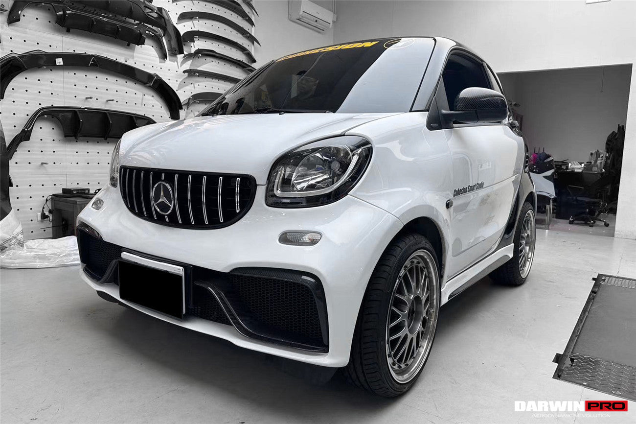 2016-2020 Smart Fortwo 453 BKSS Style Partial Carbon Fiber Side Skirts - DarwinPRO Aerodynamics