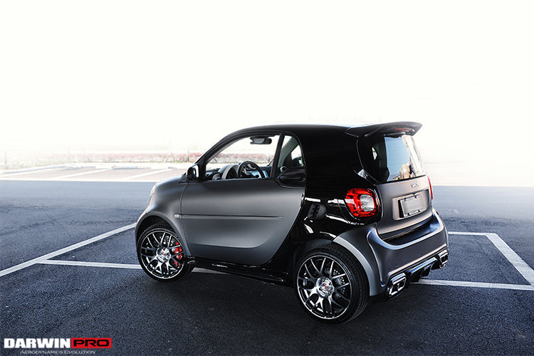 2016-2020 Smart Fortwo 453 BKSS Style Partial Carbon Fiber Rear Bumper - DarwinPRO Aerodynamics