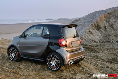 2016-2020 Smart Fortwo 453 BKSS Style Partial Carbon Fiber Rear Bumper - DarwinPRO Aerodynamics