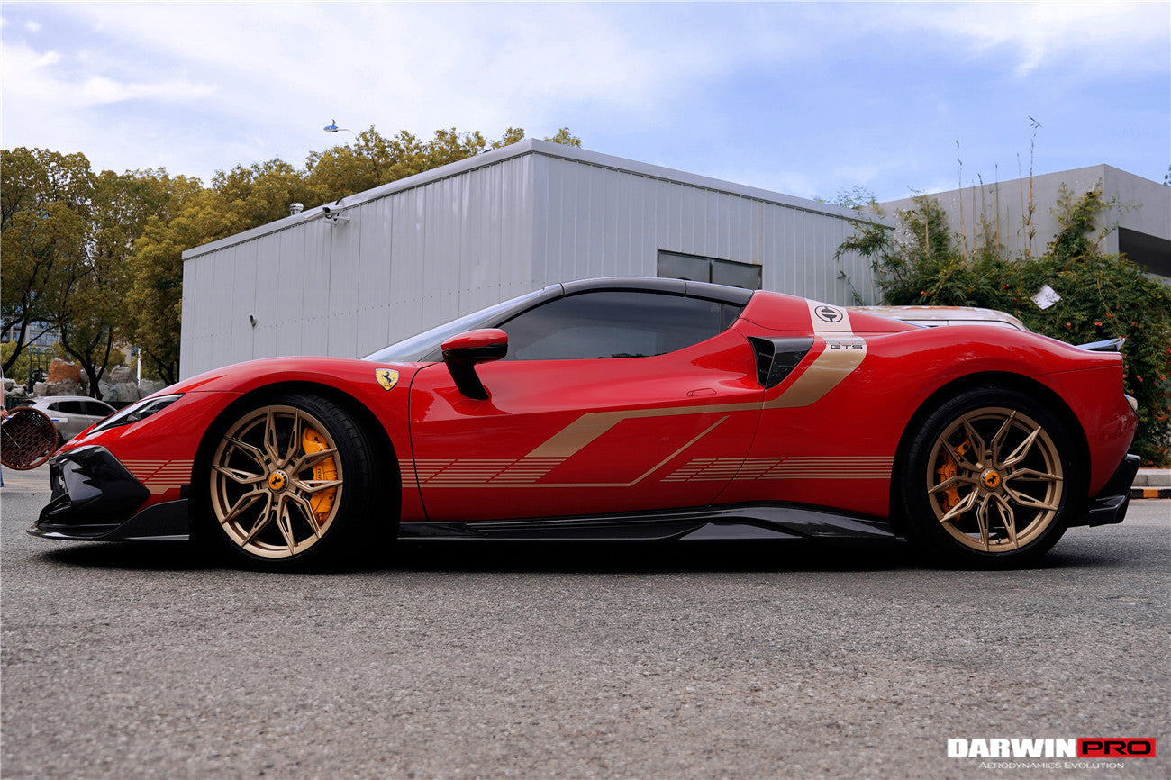 DarwinPRO 2022-2026 Ferrari 296 GTB & GTS Type F171 iMP Style Carbon Fiber Full Kit (For Surround View Camera System Bumper Only) - DarwinPRO Aerodynamics