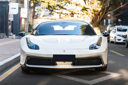 DarwinPRO 2010-2015 Ferrari 458 Coupe  Spider BKSS Style Carbon Fiber Hood and Partial Carbon Fiber Front bumper - DarwinPRO Aerodynamics