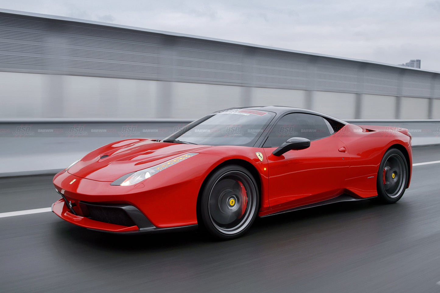 DarwinPRO 2010-2015 Ferrari 458 Coupe Spider BKSS Style Side Skirts - DarwinPRO Aerodynamics