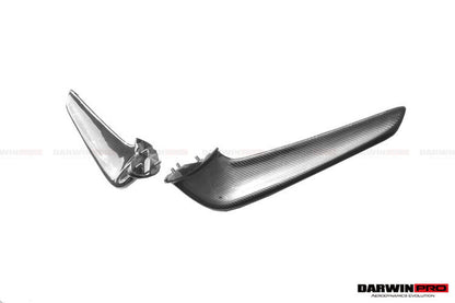2010-2015 Ferrari 458 Coupe Spider Carbon Fiber Front Canards - DarwinPRO Aerodynamics