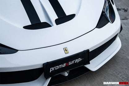 2010-2015 Ferrari 458 Coupe  Spider Speciale Style Front Bumper - DarwinPRO Aerodynamics