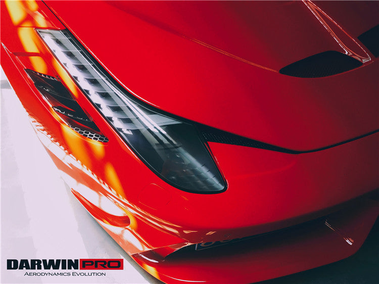 2010-2015 Ferrari 458 Coupe  Spider Speciale Style Front Bumper - DarwinPRO Aerodynamics