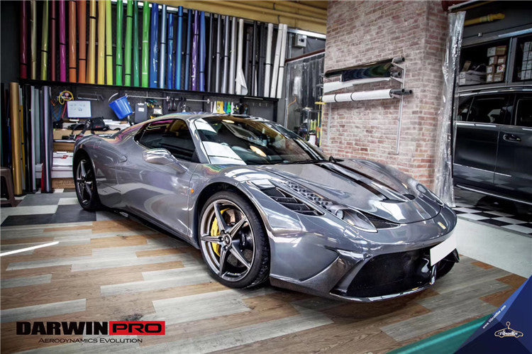 2010-2015 Ferrari 458 Coupe  Spider Speciale Style Front Bumper - DarwinPRO Aerodynamics