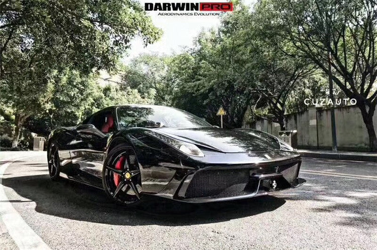 2010-2015 Ferrari 458 Coupe  Spider Speciale Style Front Bumper - DarwinPRO Aerodynamics