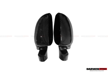 2010-2015 Ferrari 458 Coupe Spider Speciale Dry Carbon Fiber Mirror Housing Repalcement - DarwinPRO Aerodynamics