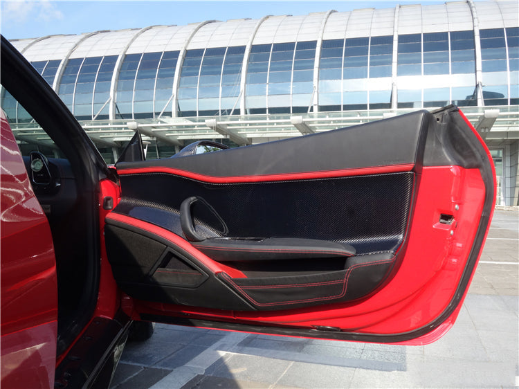 2010-2015 Ferrari 458 Coupe Spider Carbon Fiber Door Panel Interior - DarwinPRO Aerodynamics