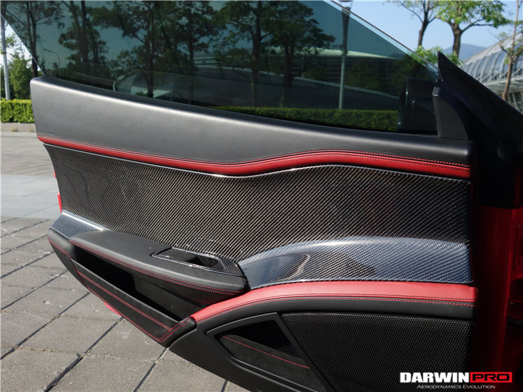 2010-2015 Ferrari 458 Coupe Spider Carbon Fiber Door Panel Interior - DarwinPRO Aerodynamics