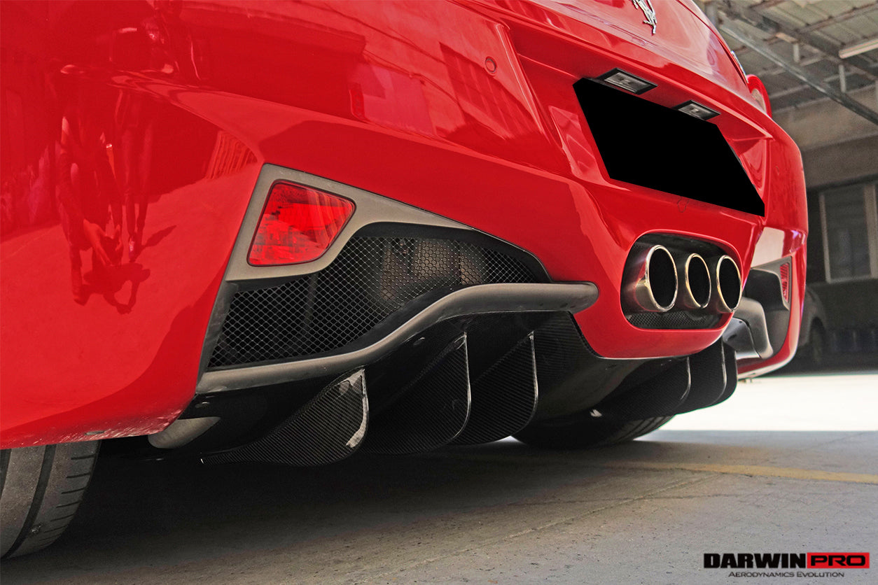 2010-2015 Ferrari 458 Coupe Spider Carbon Fiber Rear Diffuser - DarwinPRO Aerodynamics