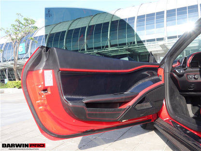 2010-2015 Ferrari 458 Coupe Spider Carbon Fiber Door Panel Interior - DarwinPRO Aerodynamics