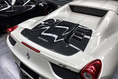 2011-2015 Ferrari 458 Spider Carbon Fiber Engine Hood Replacement
