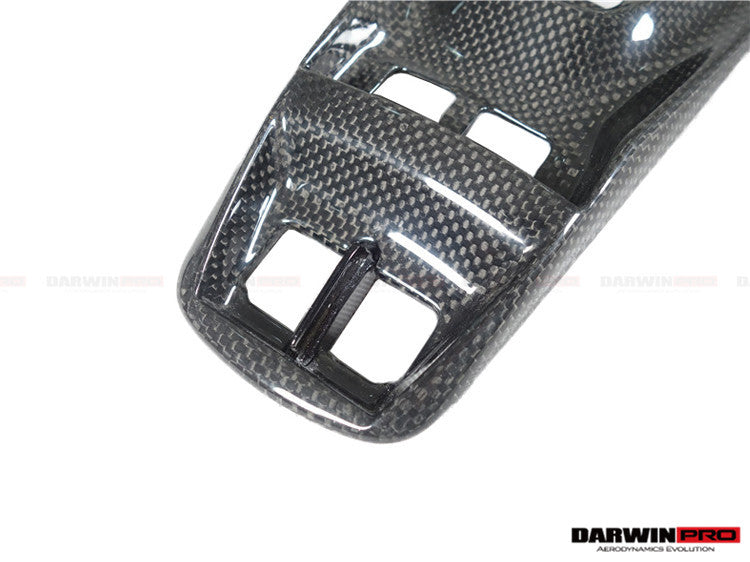 2015-2020 Ferrari 488 GTB & Spider Dry Carbon Fiber Bridge Support & Windows Switches Panel - DarwinPRO Aerodynamics