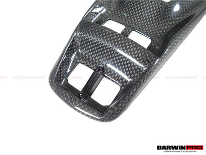 2015-2020 Ferrari 488 GTB & Spider Dry Carbon Fiber Bridge Support & Windows Switches Panel - DarwinPRO Aerodynamics