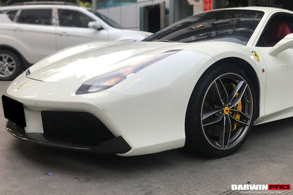 DarwinPRO 2015-2020 Ferrari 488 GTB & Spider Carbon Fiber Front Lip - DarwinPRO Aerodynamics