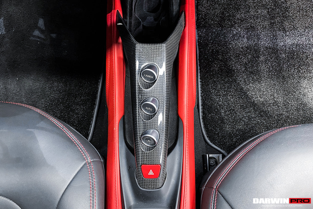 2015-2020 Ferrari 488 GTB & Spider Dry Carbon Fiber Bridge  Control - DarwinPRO Aerodynamics