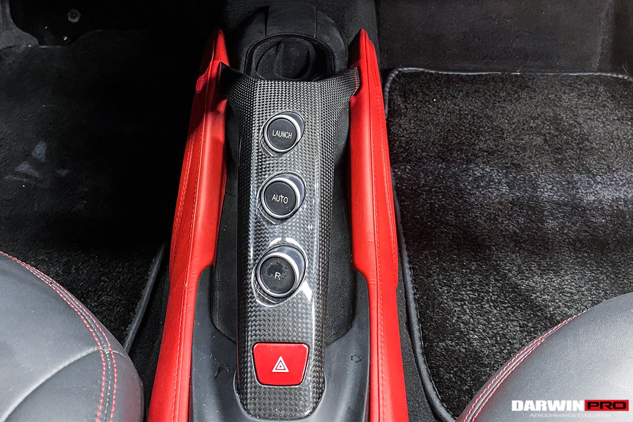 2015-2020 Ferrari 488 GTB & Spider Dry Carbon Fiber Bridge  Control - DarwinPRO Aerodynamics