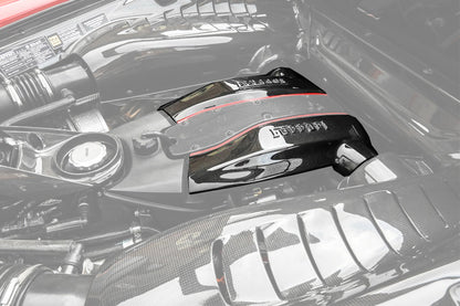 2015-2020 Ferrari 488 GTB & Spider Dry Carbon Fiber Engine Cover Replacement - DarwinPRO Aerodynamics