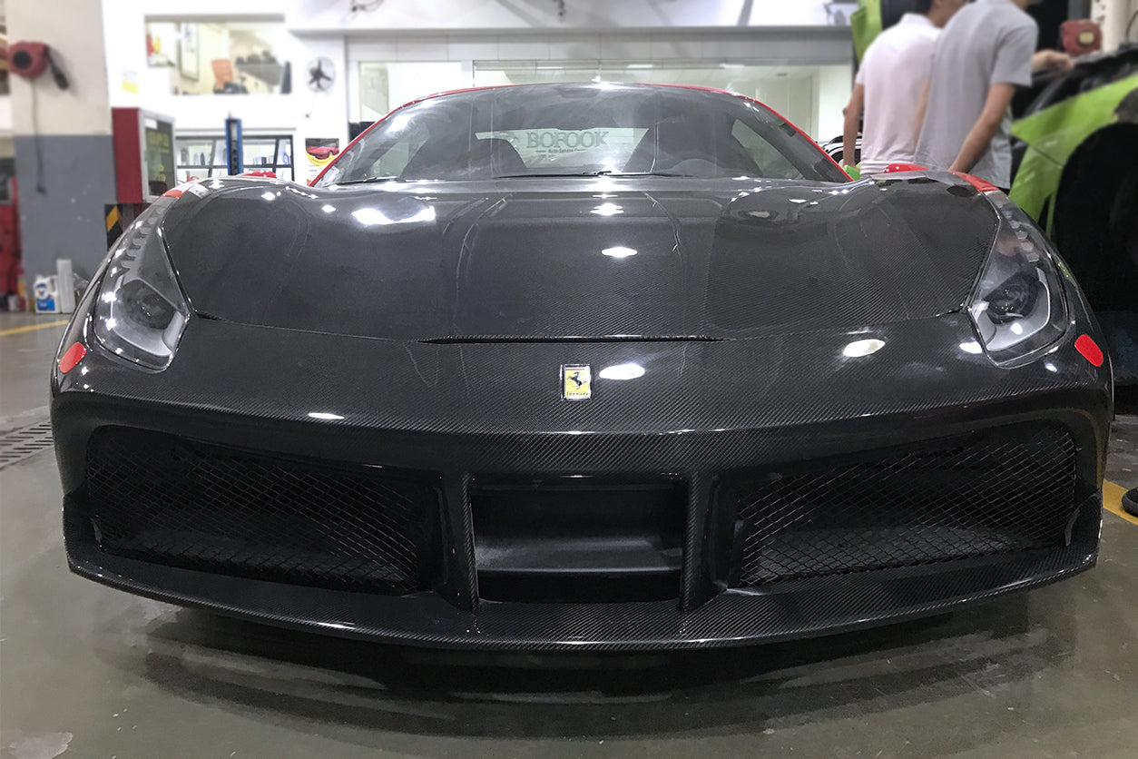2015-2020 Ferrari 488 GTB & Spider Front Bumper - DarwinPRO Aerodynamics