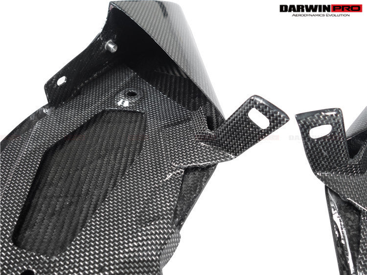 2015-2020 Ferrari 488 GTB & Spider Dry Carbon Fiber Side Air Intake Fins - DarwinPRO Aerodynamics