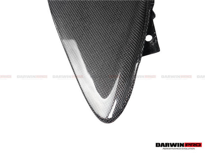 2015-2020 Ferrari 488 GTB & Spider Dry Carbon Fiber Side Air Intake Fins - DarwinPRO Aerodynamics