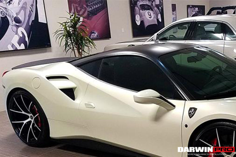 2015-2020 Ferrari 488 GTB BKSS Style Carbon Fiber Trunk Spoiler - DarwinPRO Aerodynamics